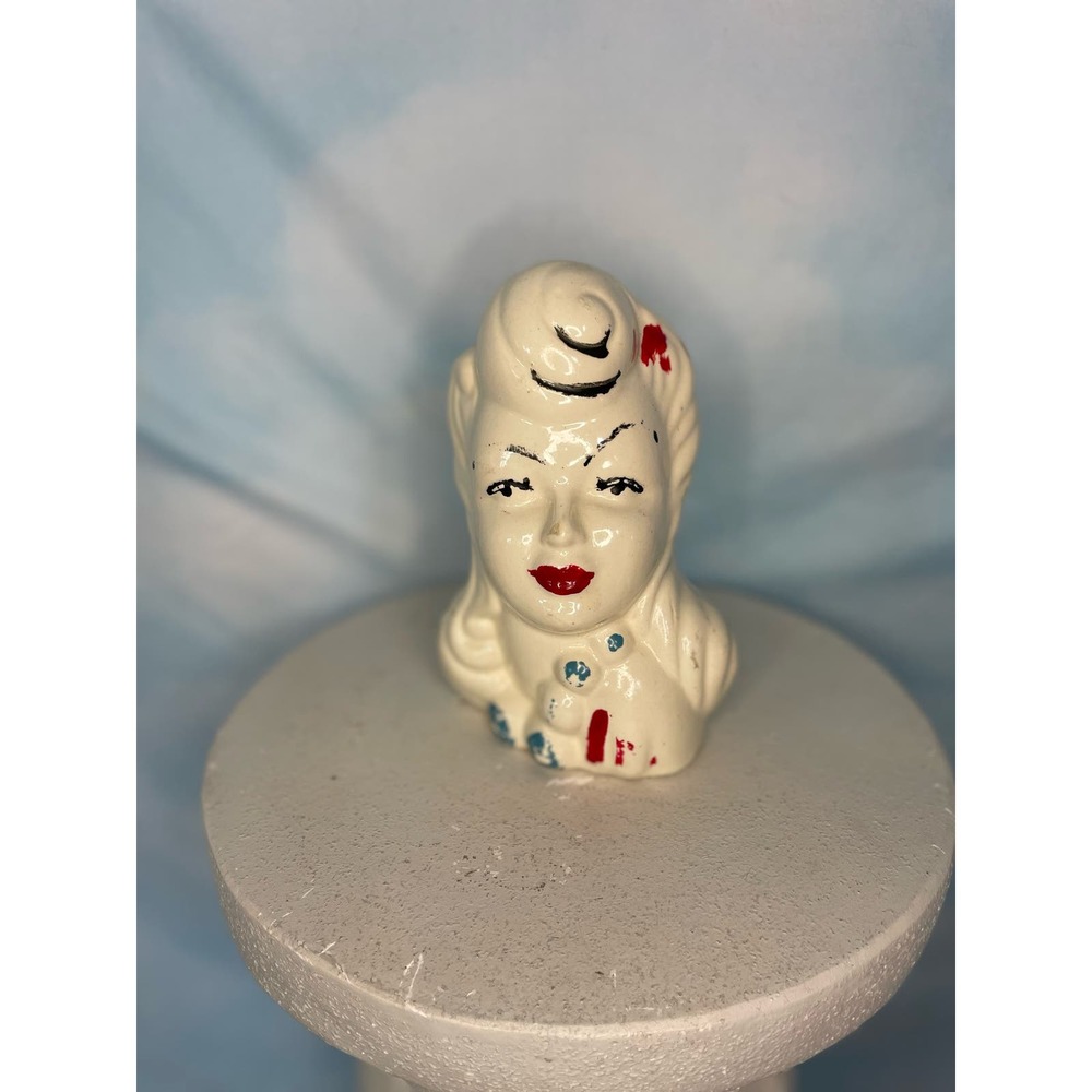 Vintage pin up planter vase